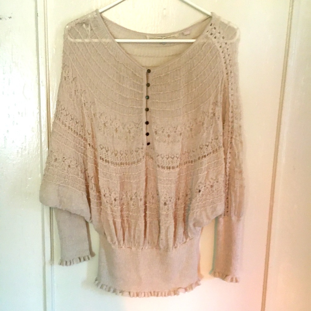 Romantic vintage lace blouse